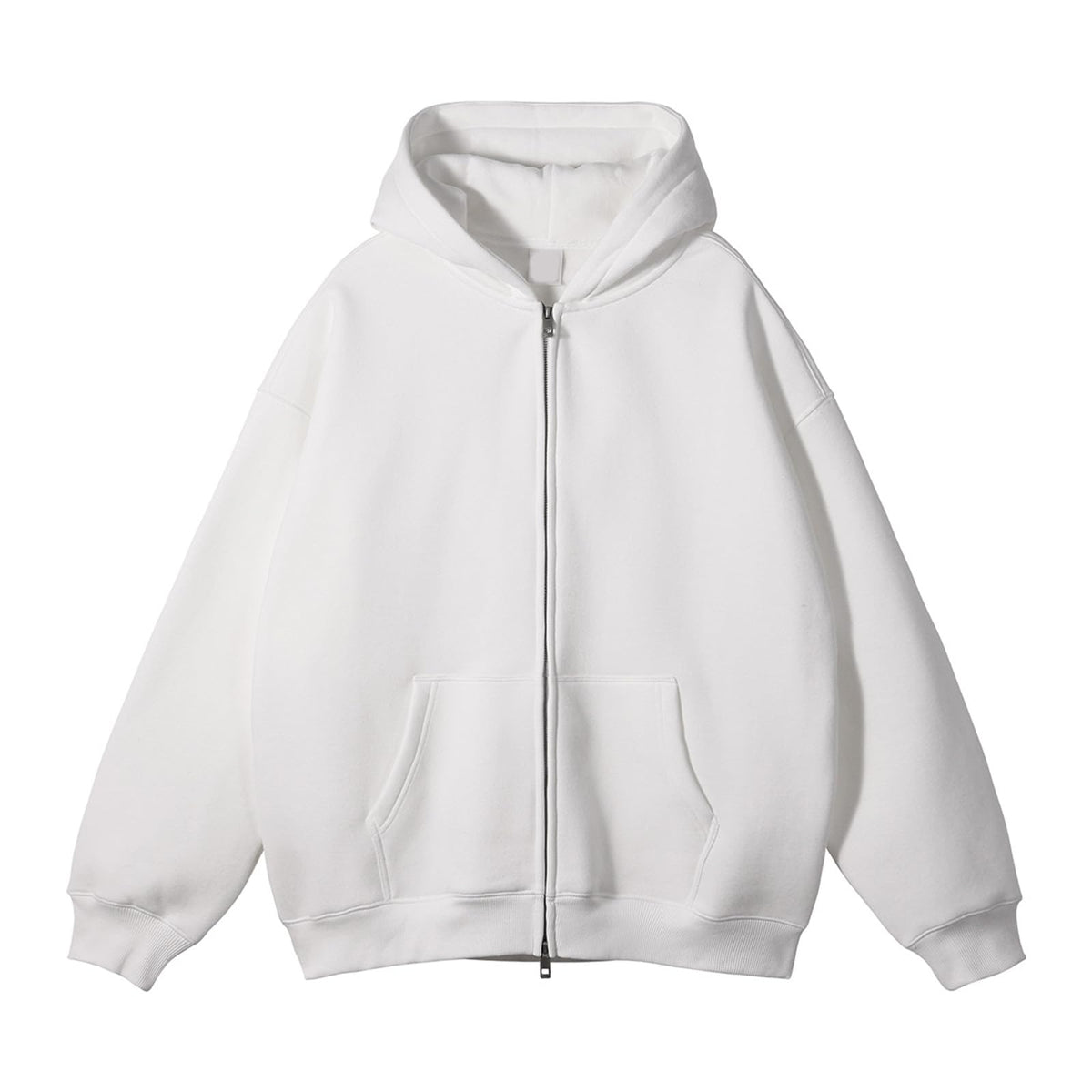 Mens Heavyweight Fleece Zip Up Hoodie Oversized Hooded Sweatshirts