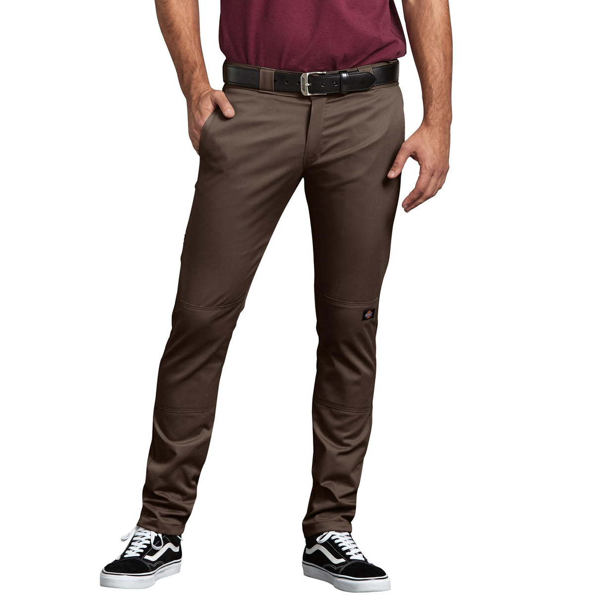 Dickies Men's Skinny Straight Double Knee Work Pants