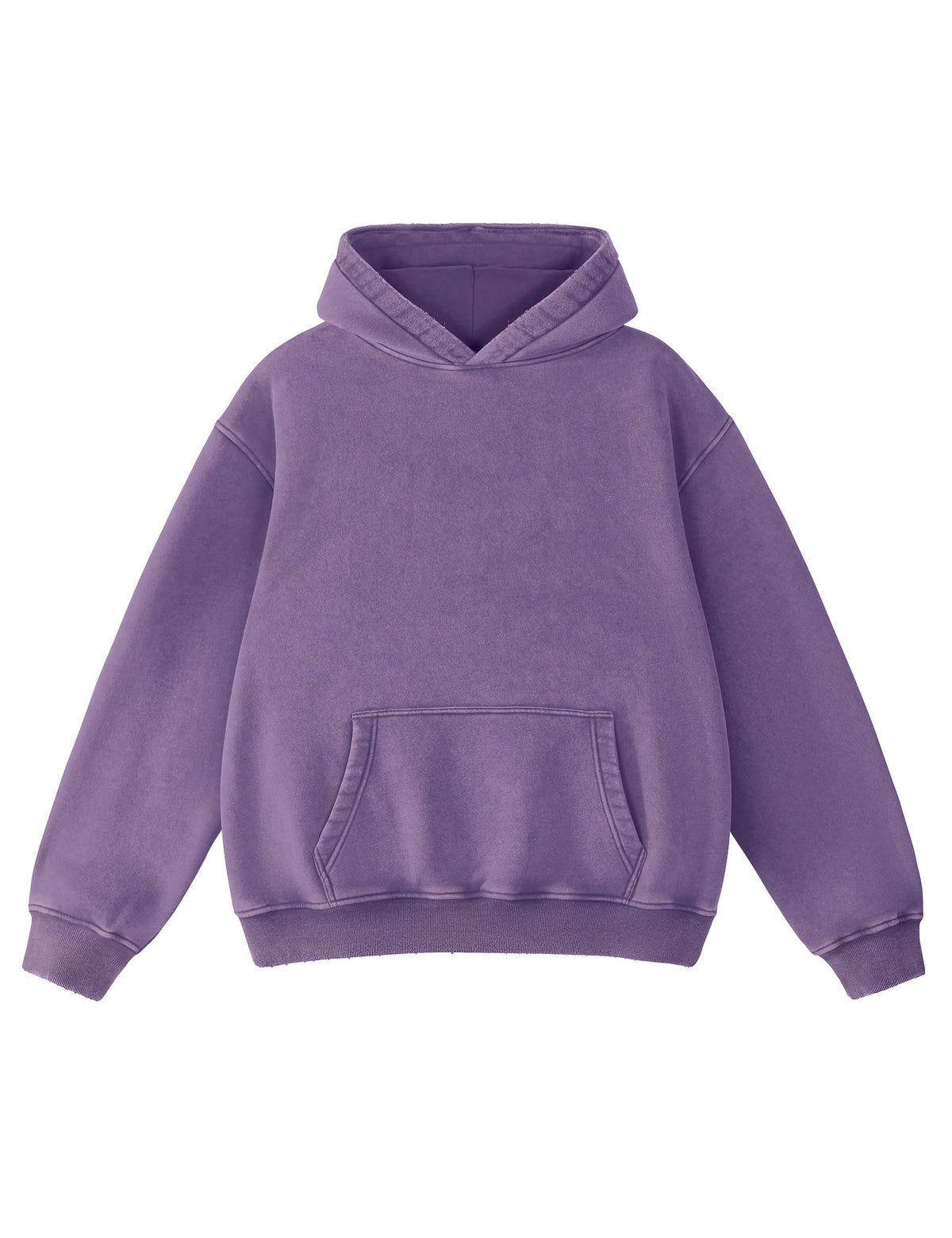 FAIABLE Mens Hoodies Oversized Unisex Acid Wash Hoodie Heavyweight Fleece Vintage Cotton Sweatshirt Men Women Streetwear