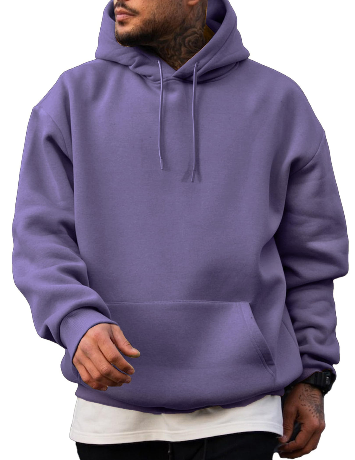 JMIERR Mens Fleece Lined Oversized Hoodie Pullover Sweatshirts