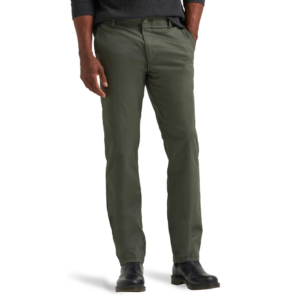 Lee Men's Extreme Motion Flat Front Slim Straight Pant