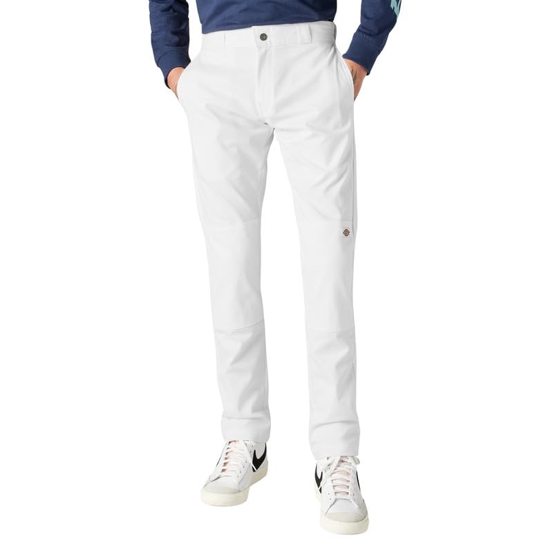 Dickies Men's Skinny Straight Double Knee Work Pants