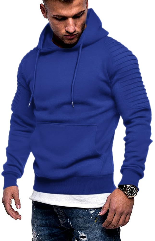 COOFANDY Men's Hoodie Casual Drawstring Athletic Hooded Pullover Sweatshirt