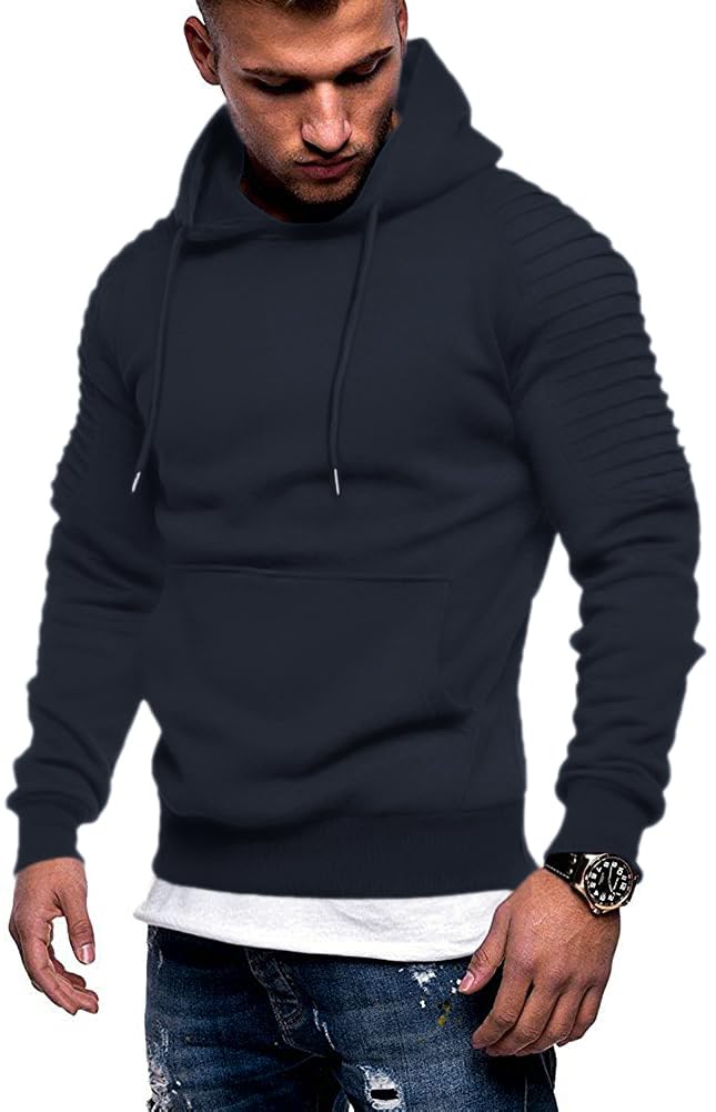 COOFANDY Men's Hoodie Casual Drawstring Athletic Hooded Pullover Sweatshirt