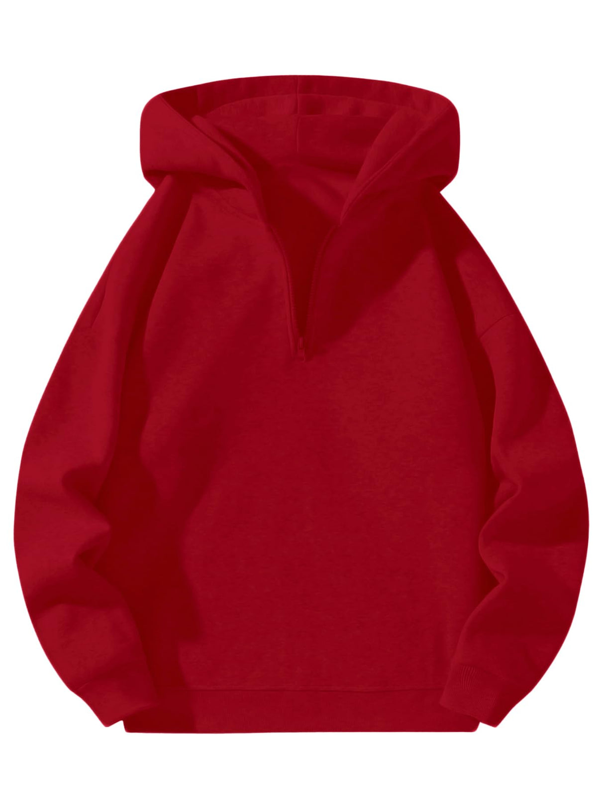 SOLY HUX Men's Quarter Zip Up Hoodies Long Sleeve Drop Shoulder Sweatshirt