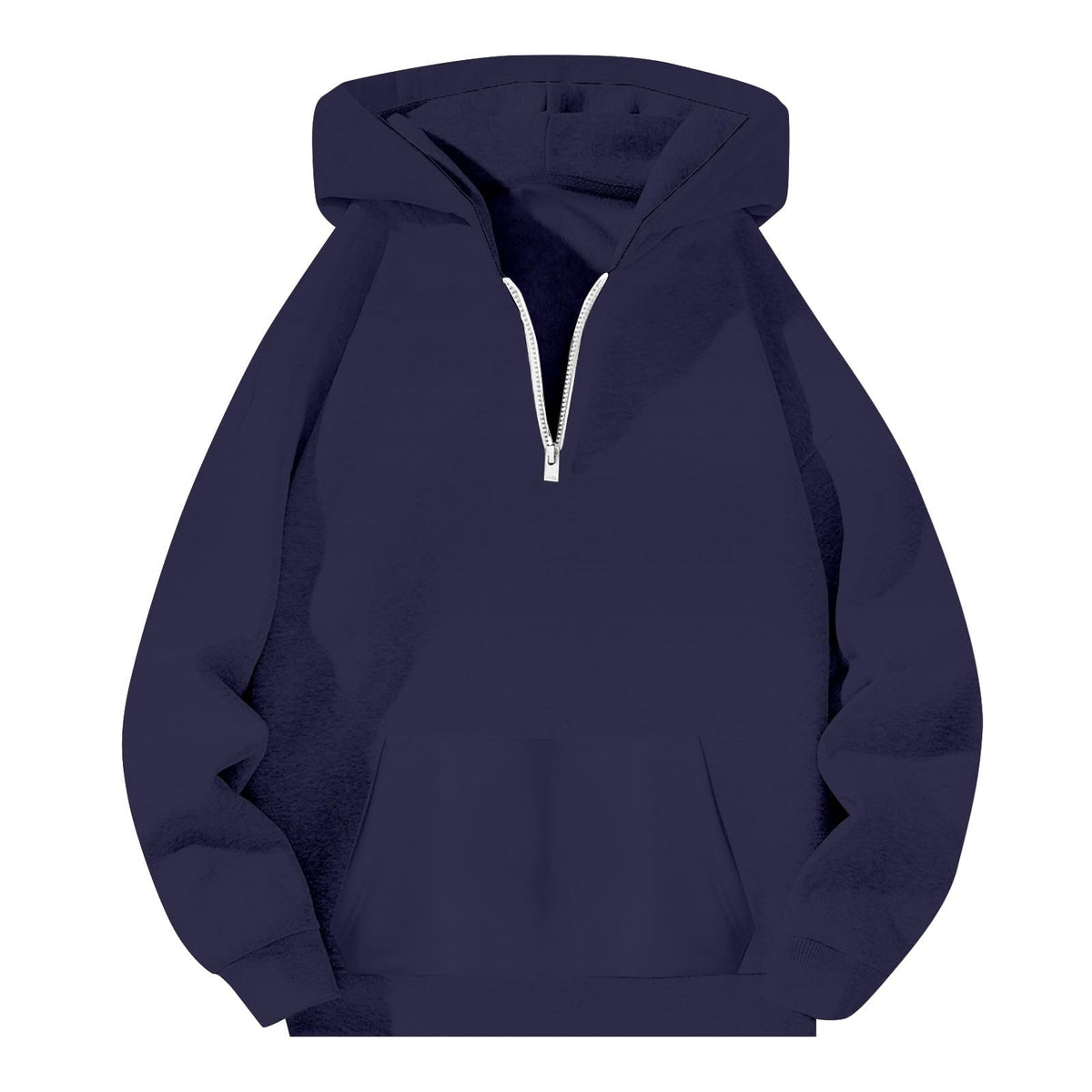 Men'S Quarter Zip Up Hoodies Fall Winter Jackets Drop Shoulder Sweatshirt