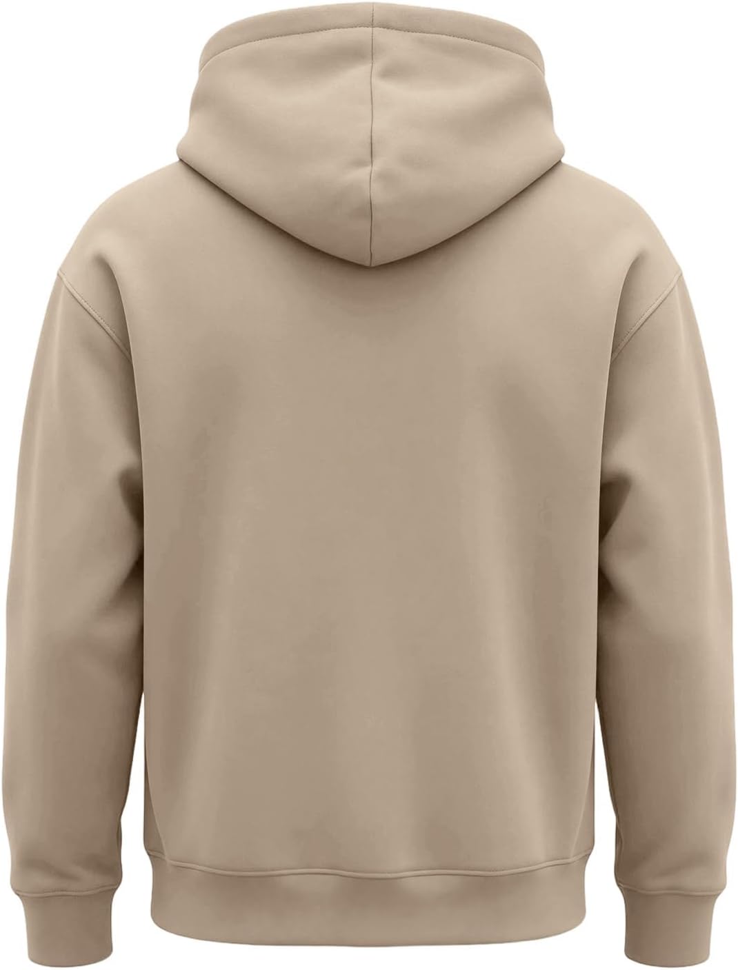 Mens Sherpa Hoodie Cottn Fleece Oversized Drawstring Hooded Sweatshirt