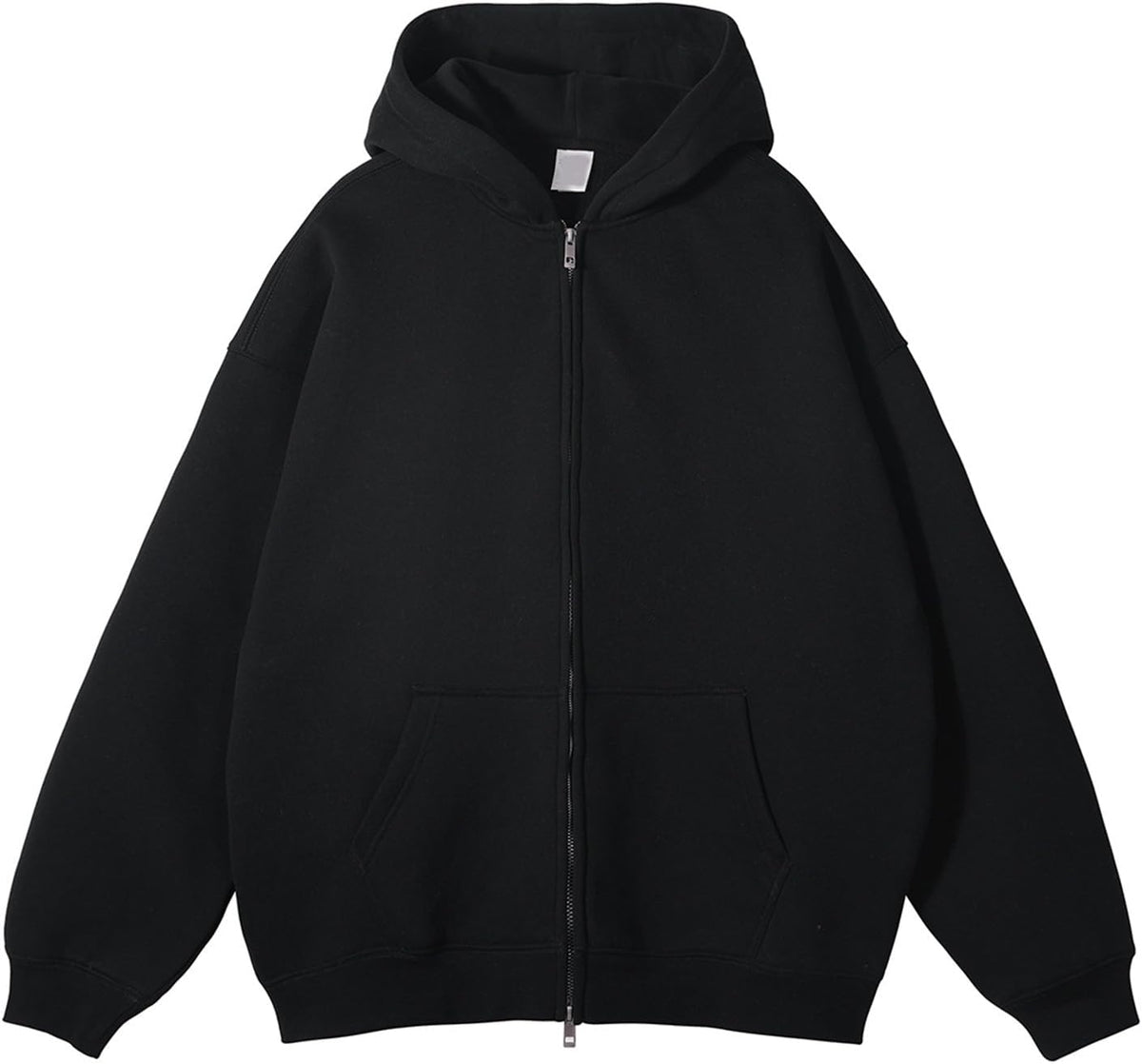Mens Heavyweight Fleece Zip Up Hoodie Oversized Hooded Sweatshirts