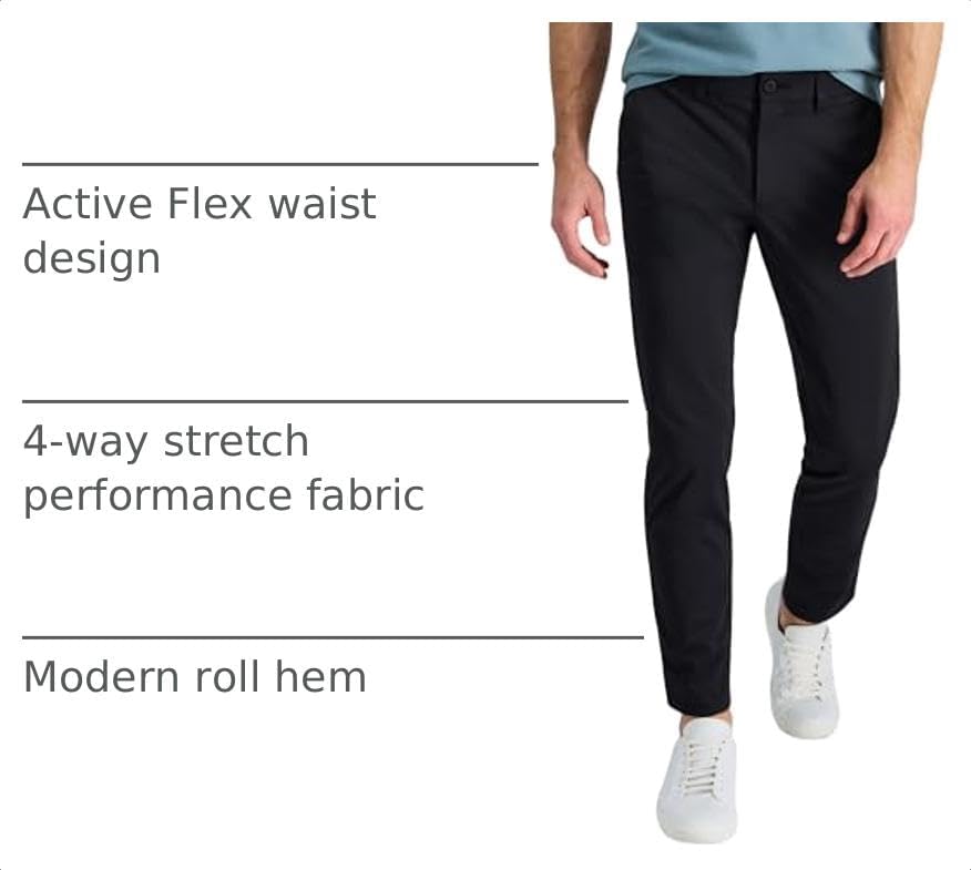 Haggar Sport Men's Straight Fit Travel Performance Pant