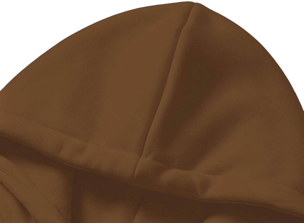Quarter Zip Hoodies for Men Contrast Kangaroo Pocket Sweatshirt