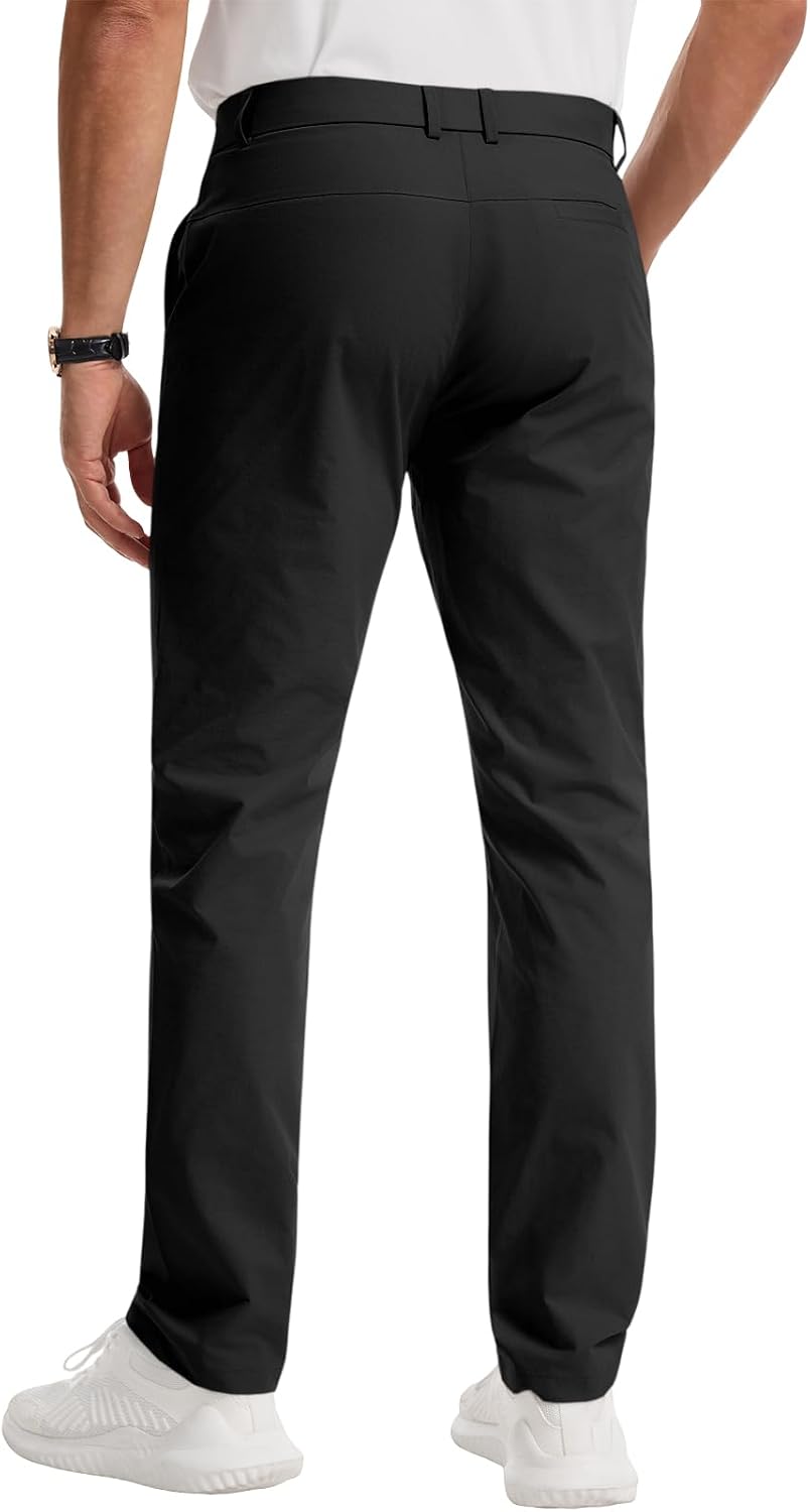 Runcati Mens Golf Pants Stretch Dress Work Pants Casual Slacks 30"/32"/34"