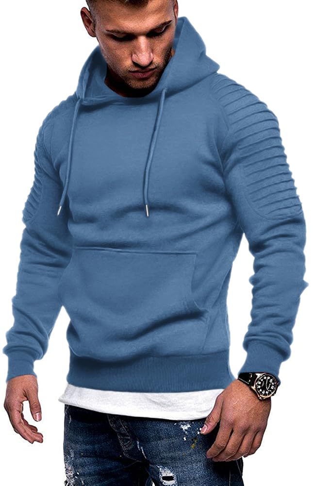 COOFANDY Men's Hoodie Casual Drawstring Athletic Hooded Pullover Sweatshirt