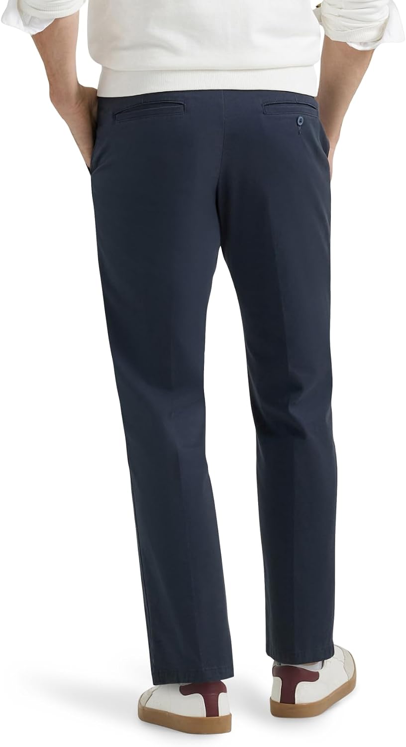 Lee Men's Extreme Motion Flat Front Regular Straight Pant