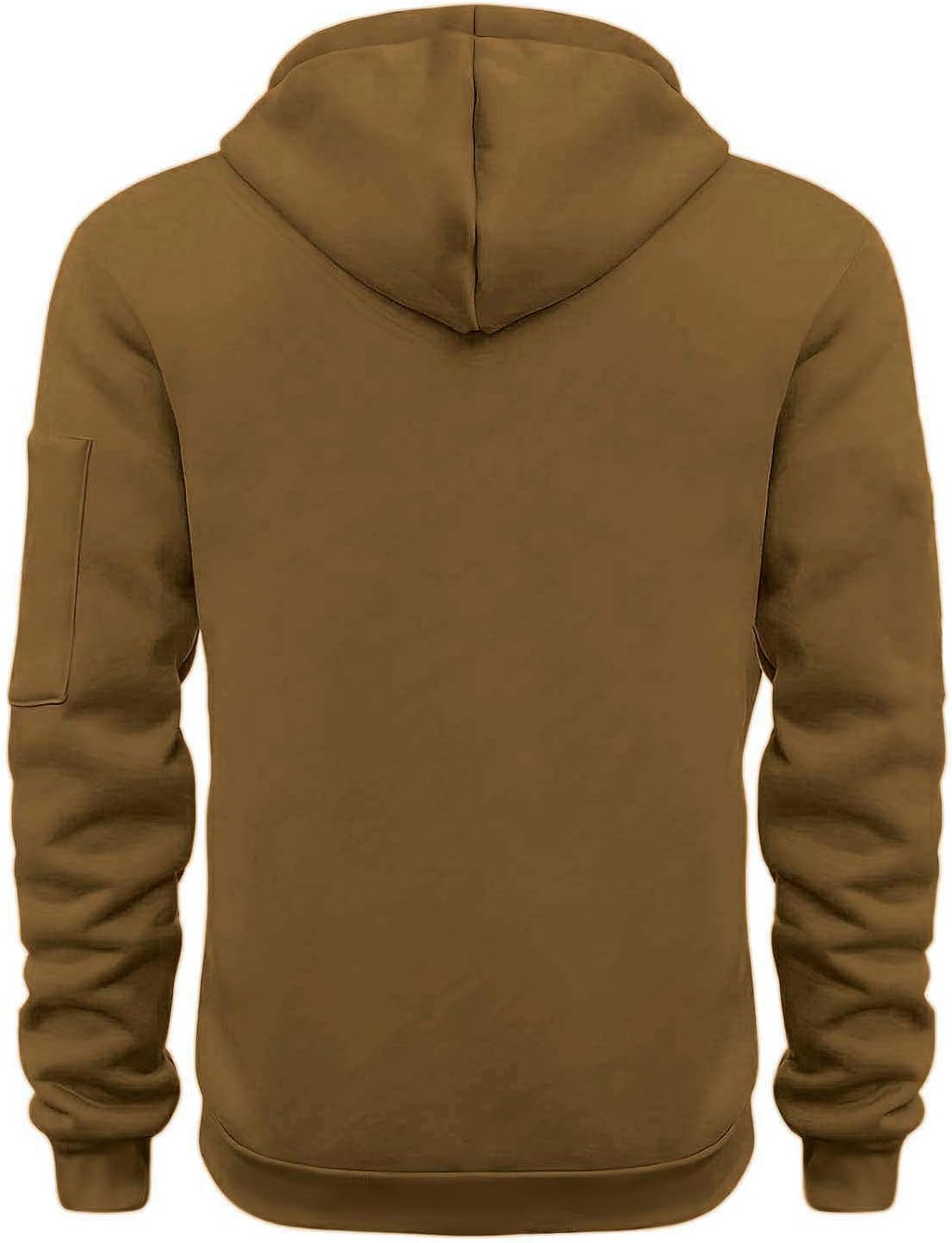 Hoodies for Men Quarter Zip Sweatshirt Tactical Cargo Pullover with Pockets