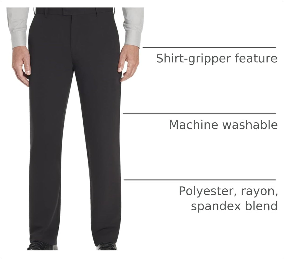 Van Heusen Men's Flex Flat Front Straight Fit Pant