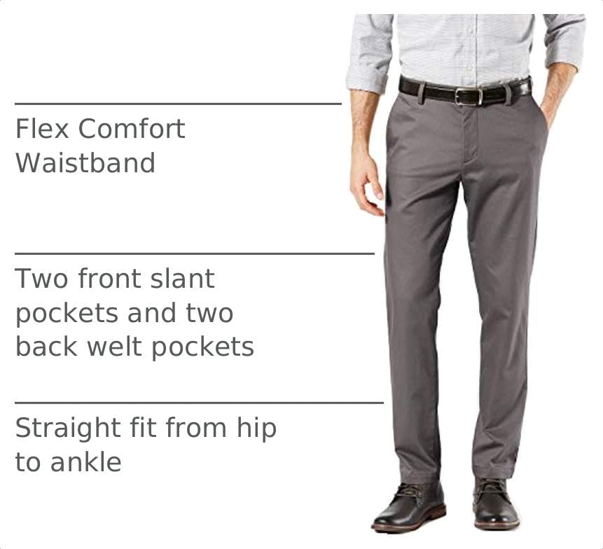 Dockers Men's Slim Fit Signature Khaki Lux Cotton Stretch Pants