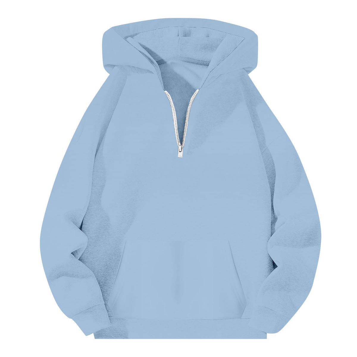 Men'S Quarter Zip Up Hoodies Fall Winter Jackets Drop Shoulder Sweatshirt