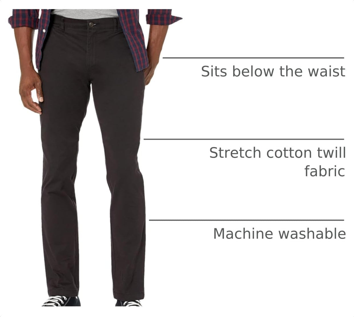 Amazon Essentials Men's Skinny-Fit Washed Comfort Stretch Chino Pant (Previously Goodthreads)