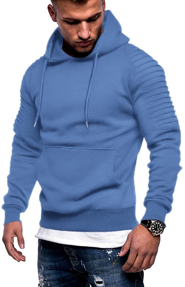 COOFANDY Men's Hoodie Casual Drawstring Athletic Hooded Pullover Sweatshirt