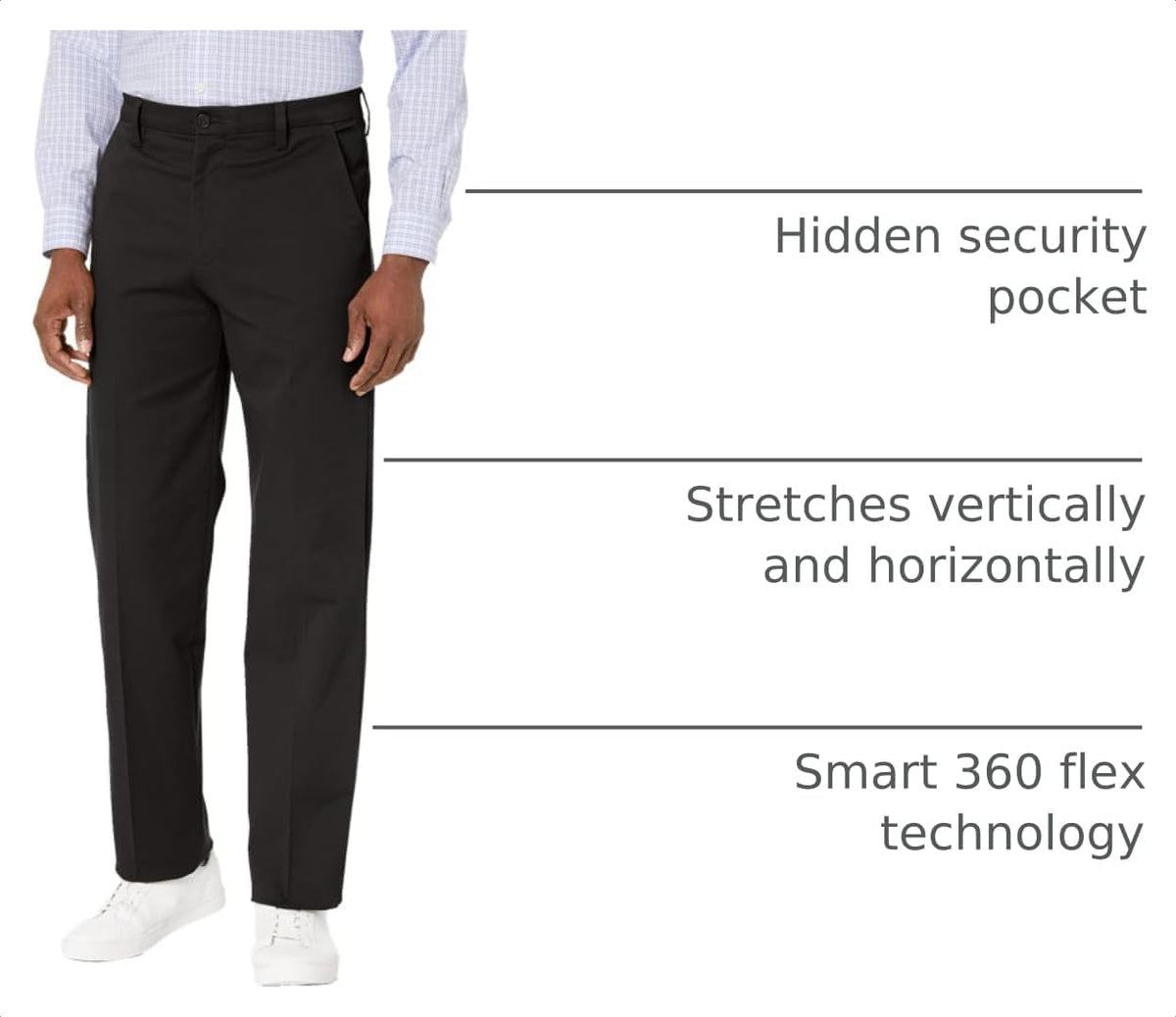 Dockers Men's Classic Fit Workday Khaki Smart 360 FLEX Pants (Standard and Big & Tall)