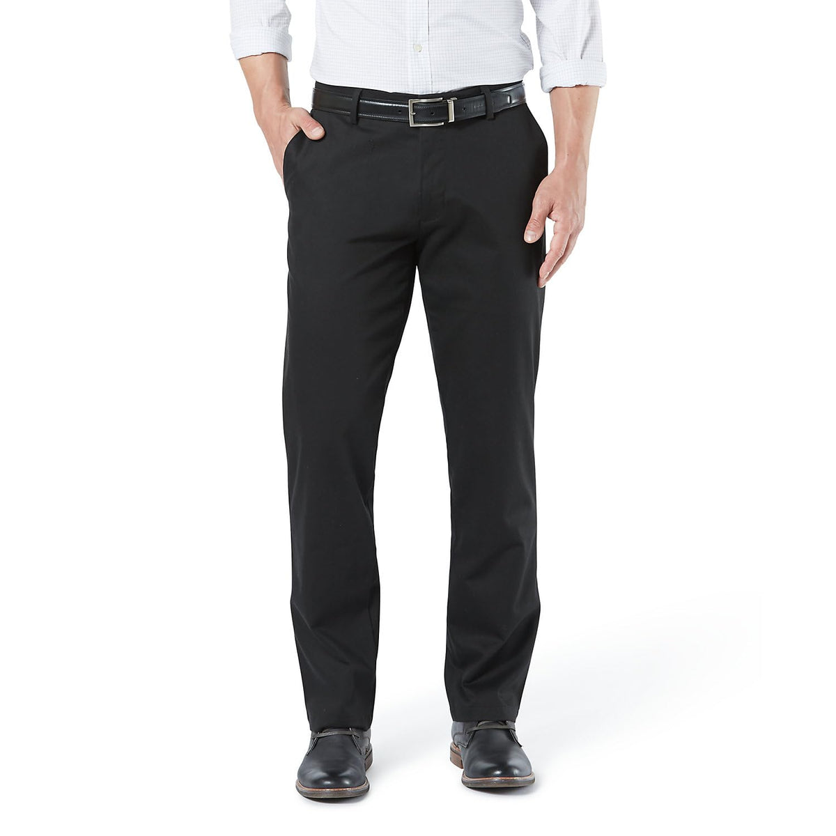 Dockers Mens Straight Fit Signature Lux Cotton Stretch Khaki Pant