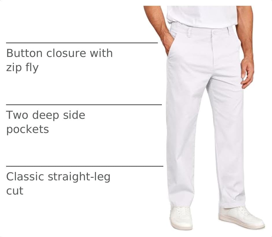 COOFANDY Men's Casual Chinos Pants Classic Stretch Relaxed Fit Khaki Pants