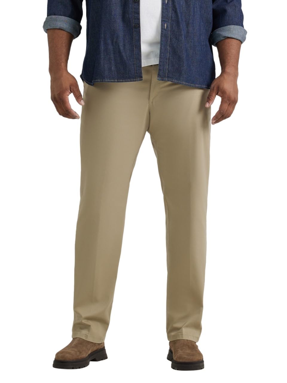 Lee Men's Big & Tall Extreme Motion Flat Front Regular Straight Pant