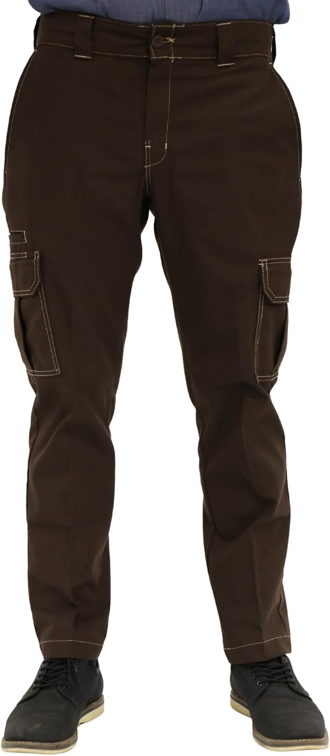 Dickies Men’s Flex Slim Straight Cargo Pants – Stretch Work Pants with Utility Pockets, Ideal for Uniform or Office Wear