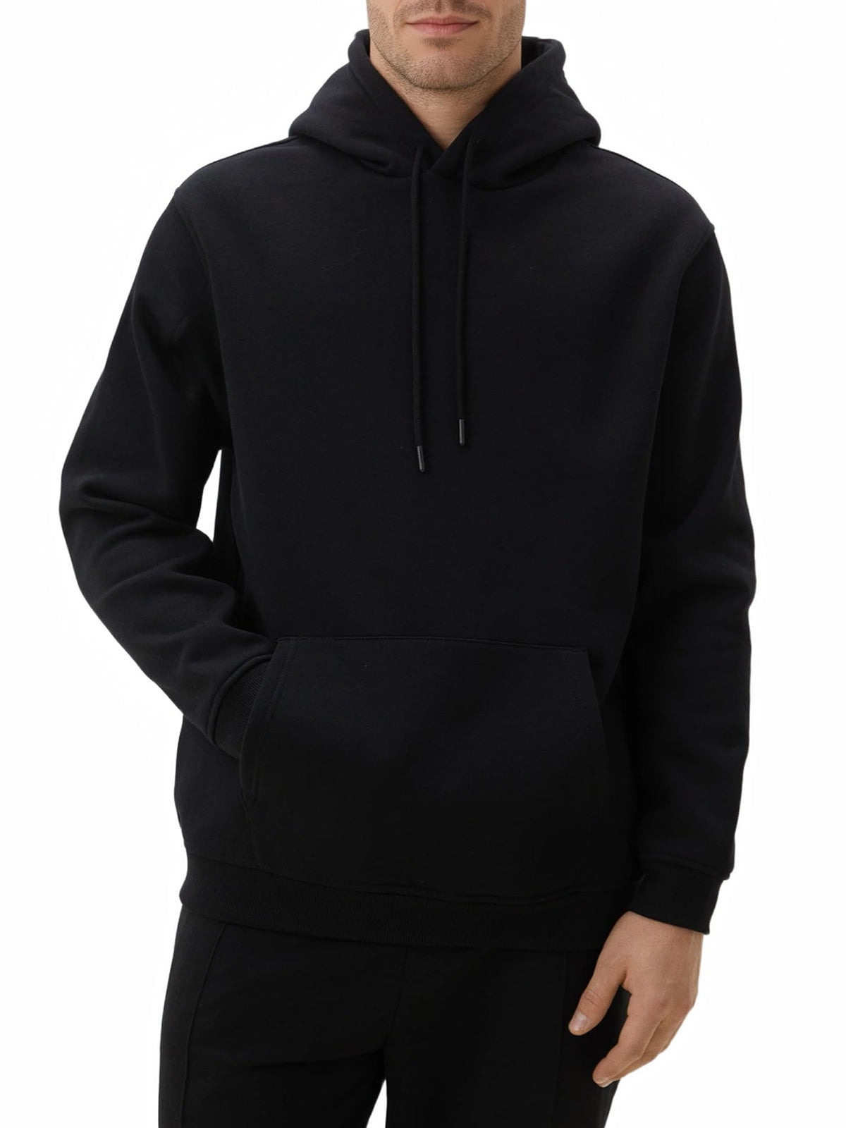 Men's Fleece Hoodie Pullover Long Sleeve Hooded Sweatshirt Drawstring Kangaroo Pocket Athletic Hoodies