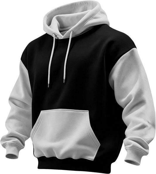 Mens Hoodies Long Sleeve with Pocket Pullover Hoodie Fashion Fall Winter Sweatshirt