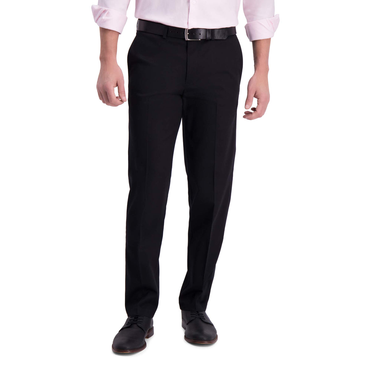 Haggar Men's Iron Free Premium Khaki Straight Fit Flat Front Pants