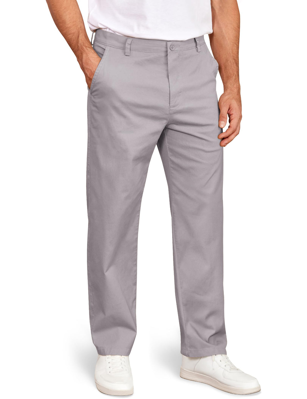 COOFANDY Men's Casual Chinos Pants Classic Stretch Relaxed Fit Khaki Pants