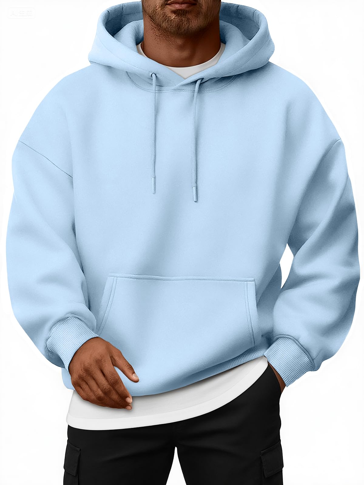 EFAN Mens Oversized Hoodies Fleece Lined Sweatshirts