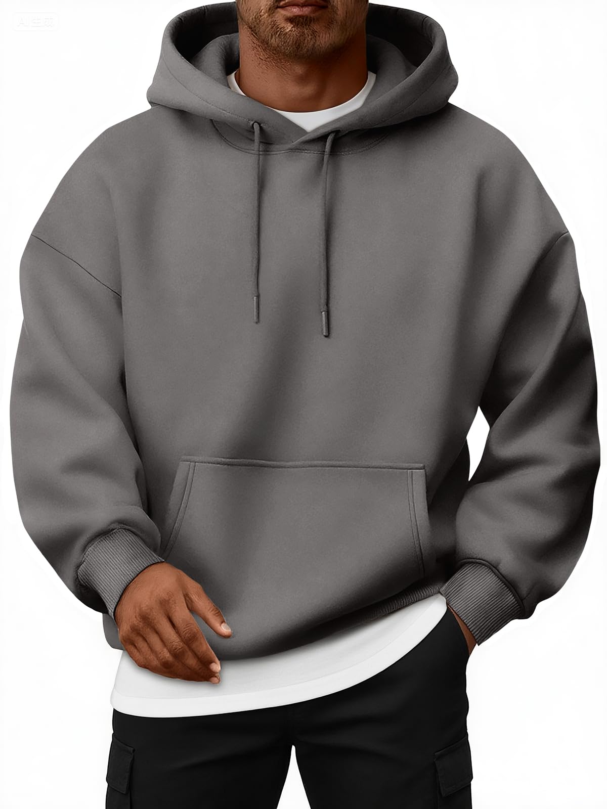 EFAN Mens Oversized Hoodies Fleece Lined Sweatshirts