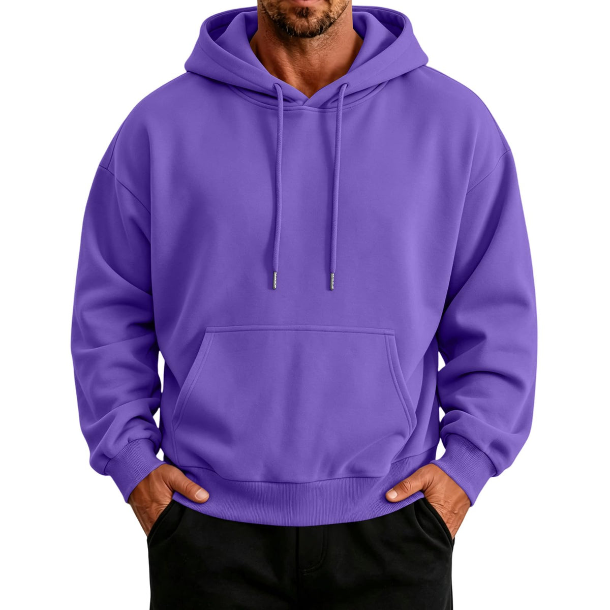Mens Hoodies Oversized Vintage Sweatshirt Y2K Light Fleece Pullover Tops