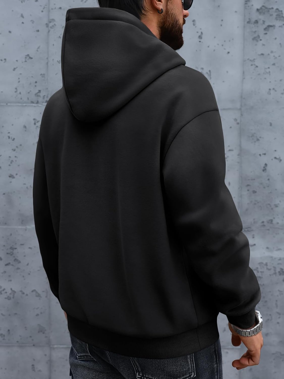 EFAN Mens Oversized Hoodies Fleece Lined Sweatshirts