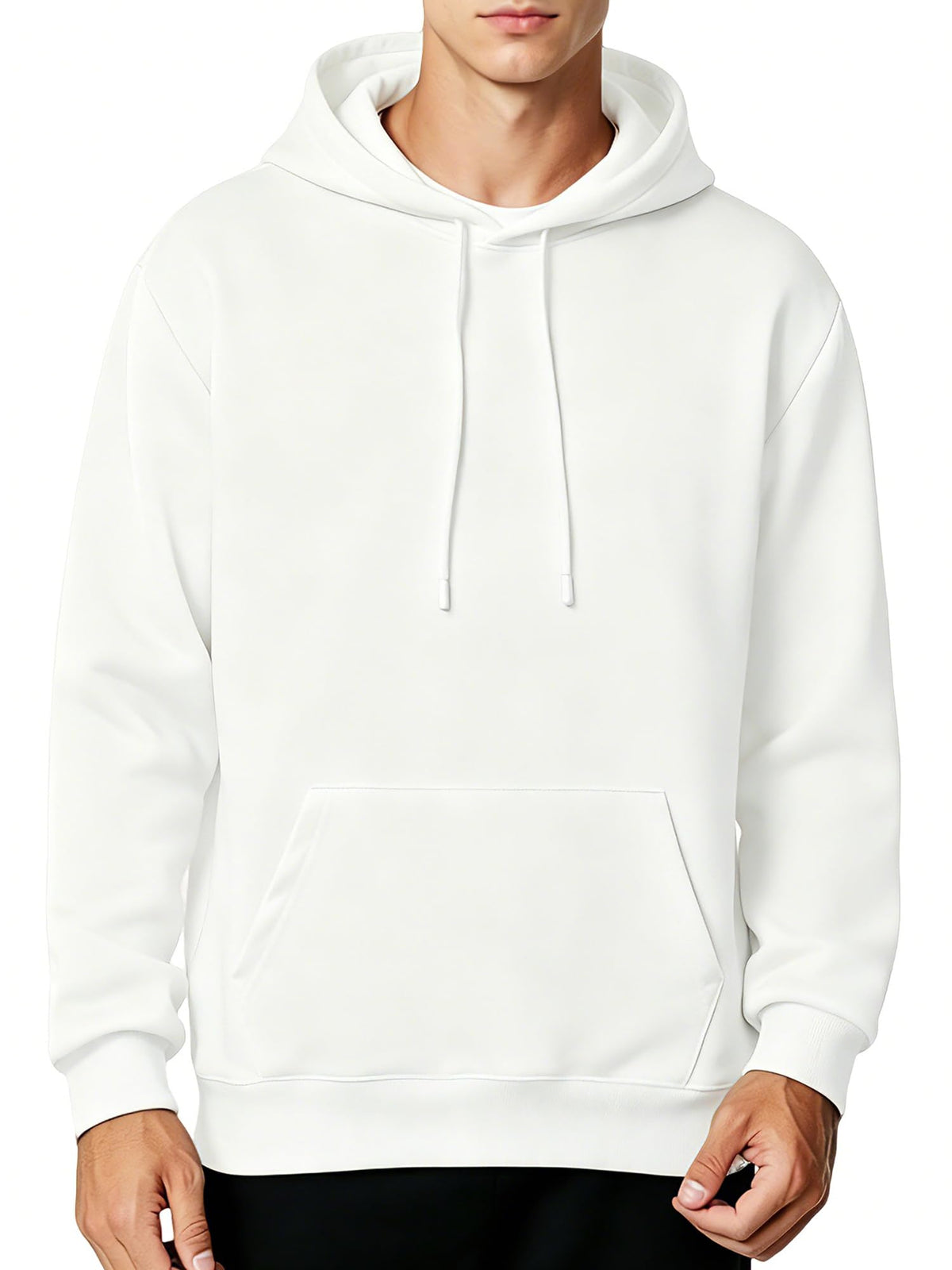 Men's Fleece Hoodie Pullover Long Sleeve Hooded Sweatshirt Drawstring Kangaroo Pocket Athletic Hoodies