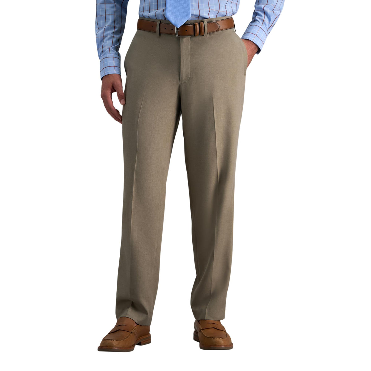 Haggar Men's Straight Fit Premium Comfort Dress Pant