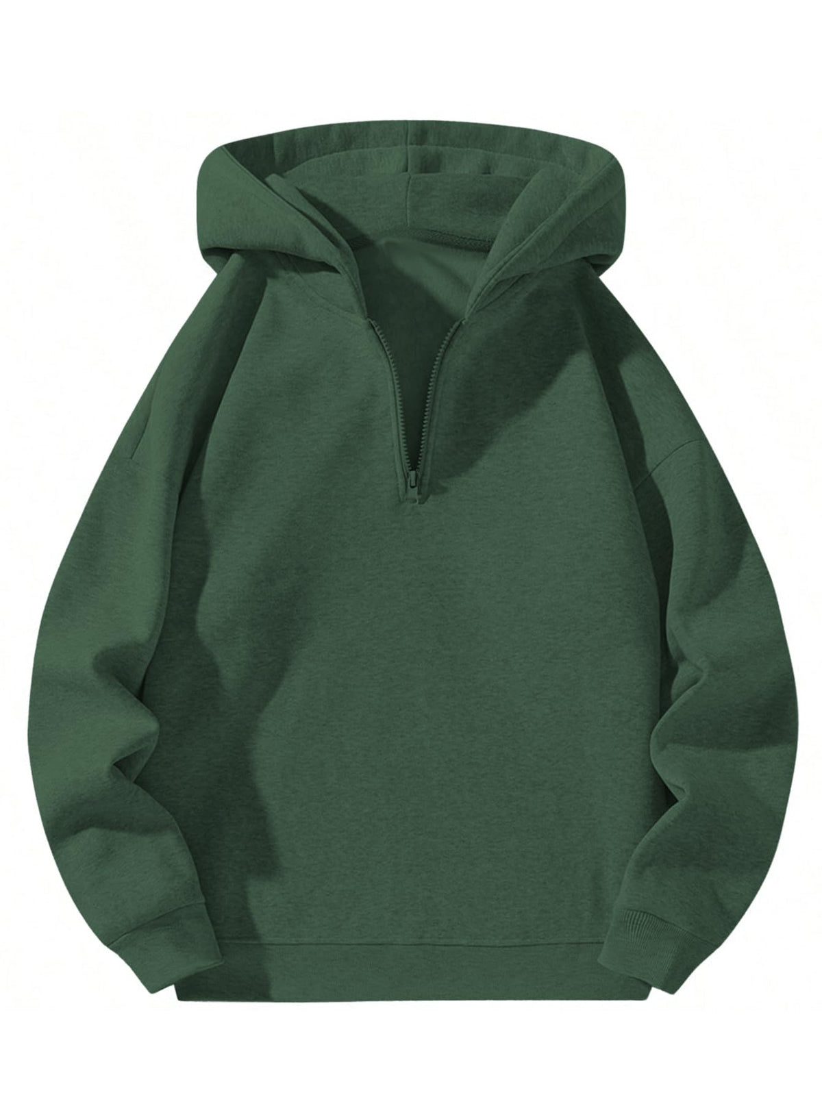 SOLY HUX Men's Quarter Zip Up Hoodies Long Sleeve Drop Shoulder Sweatshirt