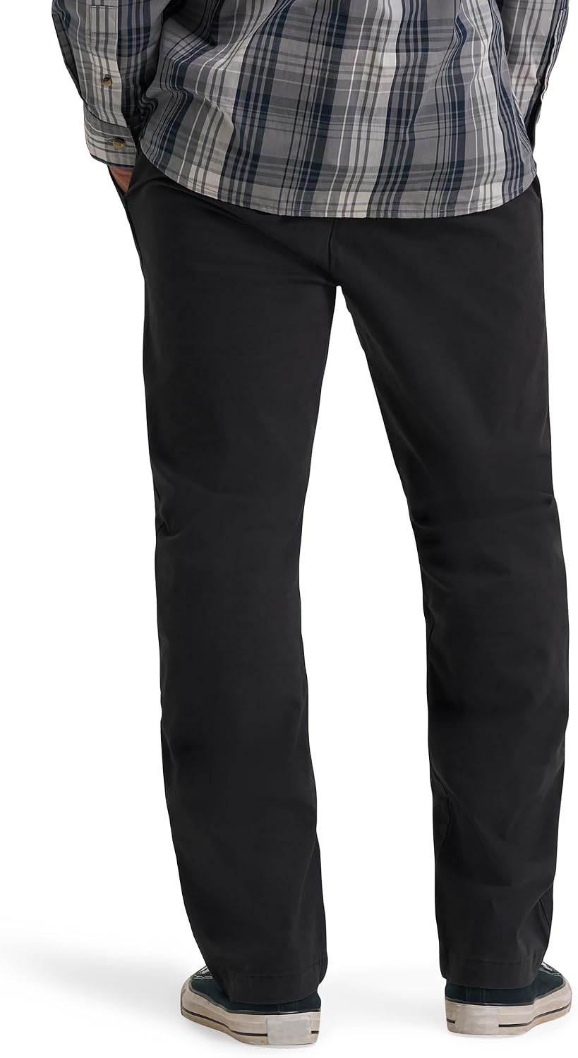 Wrangler Authentics Men's Straight Fit Flat Front Chino