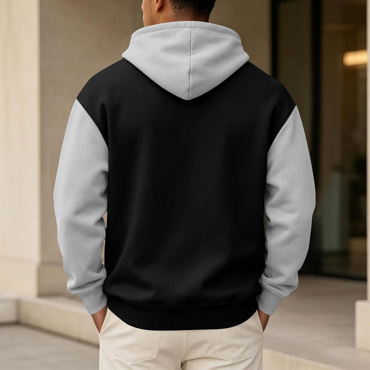 Mens Hoodies Long Sleeve with Pocket Pullover Hoodie Fashion Fall Winter Sweatshirt