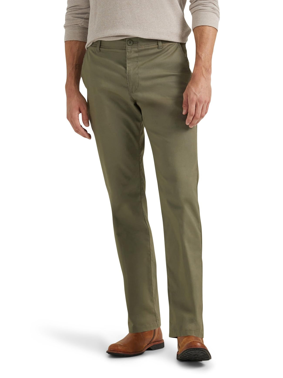 Lee Men's Extreme Motion Flat Front Slim Straight Pant