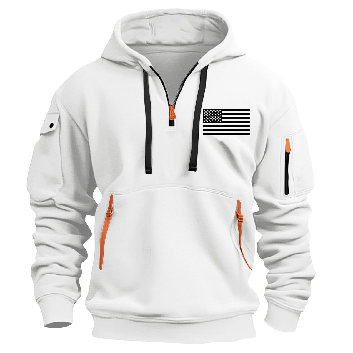 Mens Hoodies Quarter Zip Pullover Tactical Hoodie for Men Sweatshirt