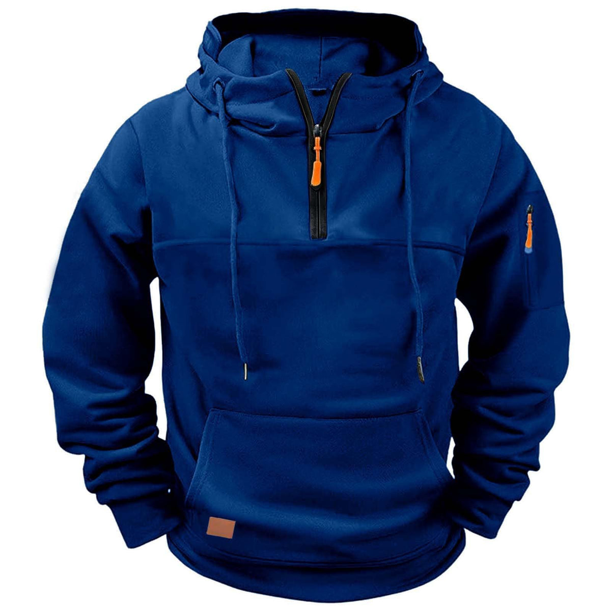 Cargo Hoodies for Men Quarter Zip Up Cargo Tactical Pullover Hoodies