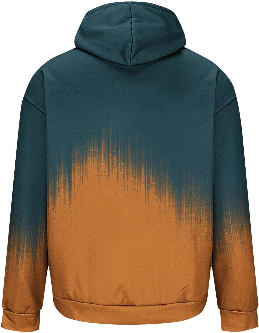 Hoodies for Men Ombre Gradient Graphic Hooded Sweatshirt