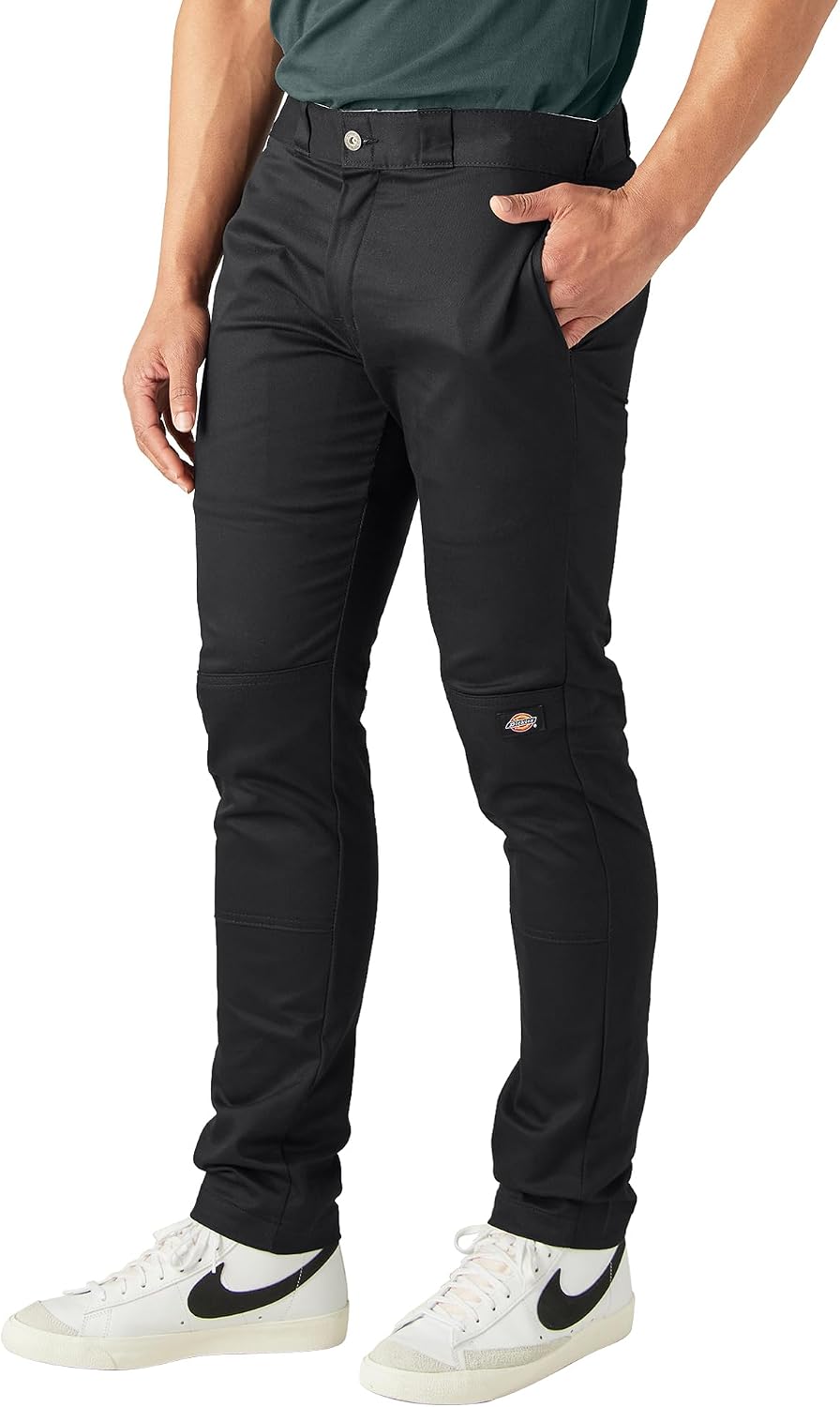 Dickies Men's Skinny Straight Double Knee Work Pants