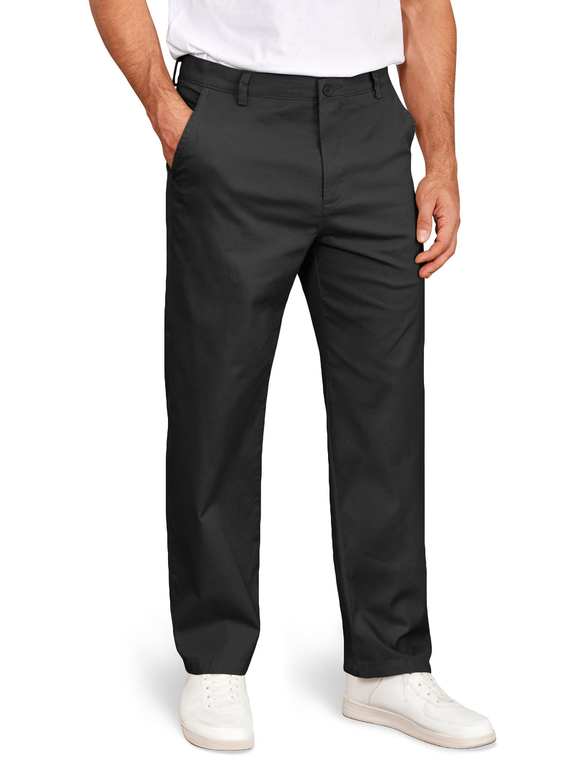 COOFANDY Men's Casual Chinos Pants Classic Stretch Relaxed Fit Khaki Pants