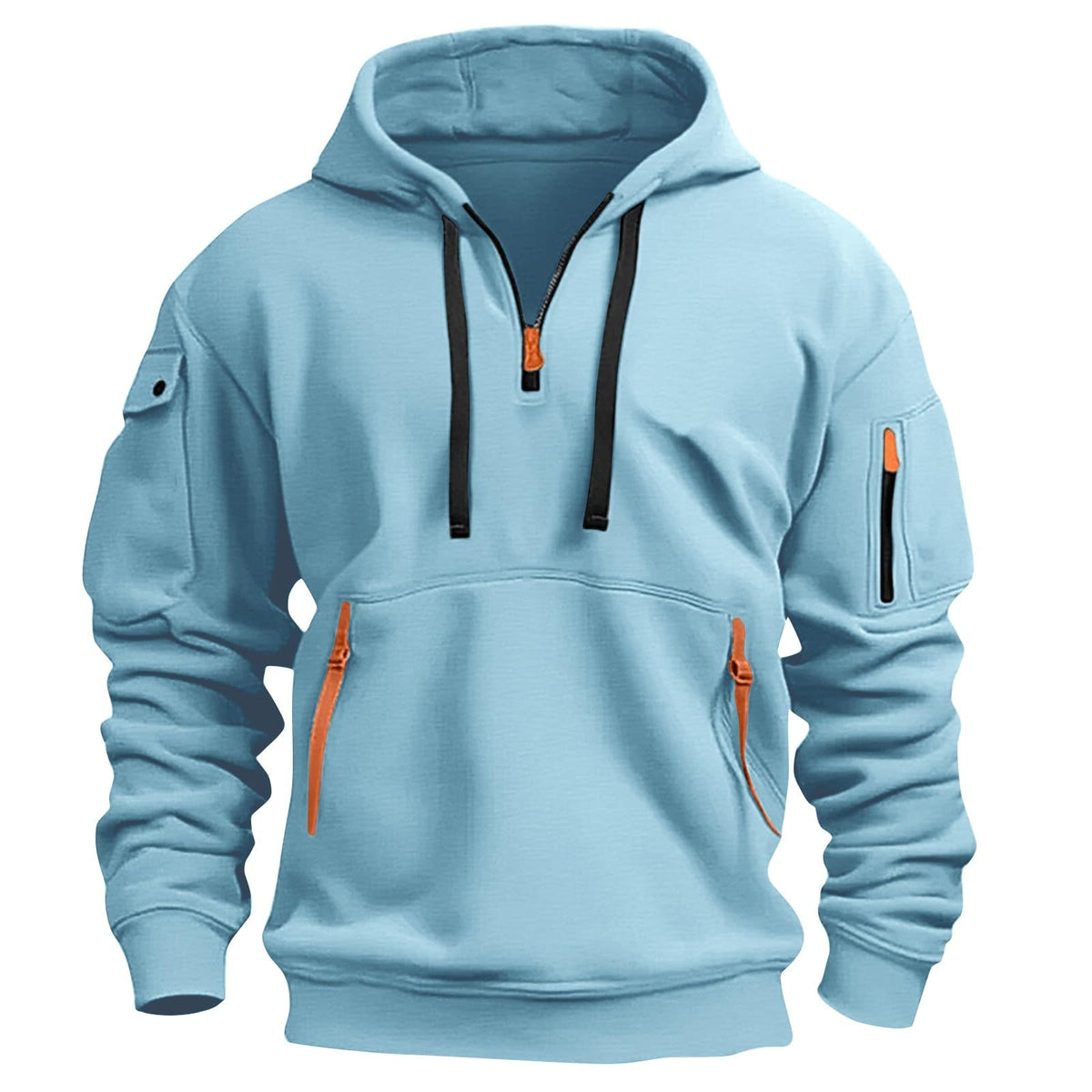 Mens Hoodies Quarter Zip Pullover Tactical Hoodie for Men Sweatshirt