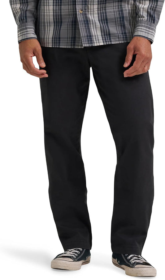 Wrangler Authentics Men's Straight Fit Flat Front Chino