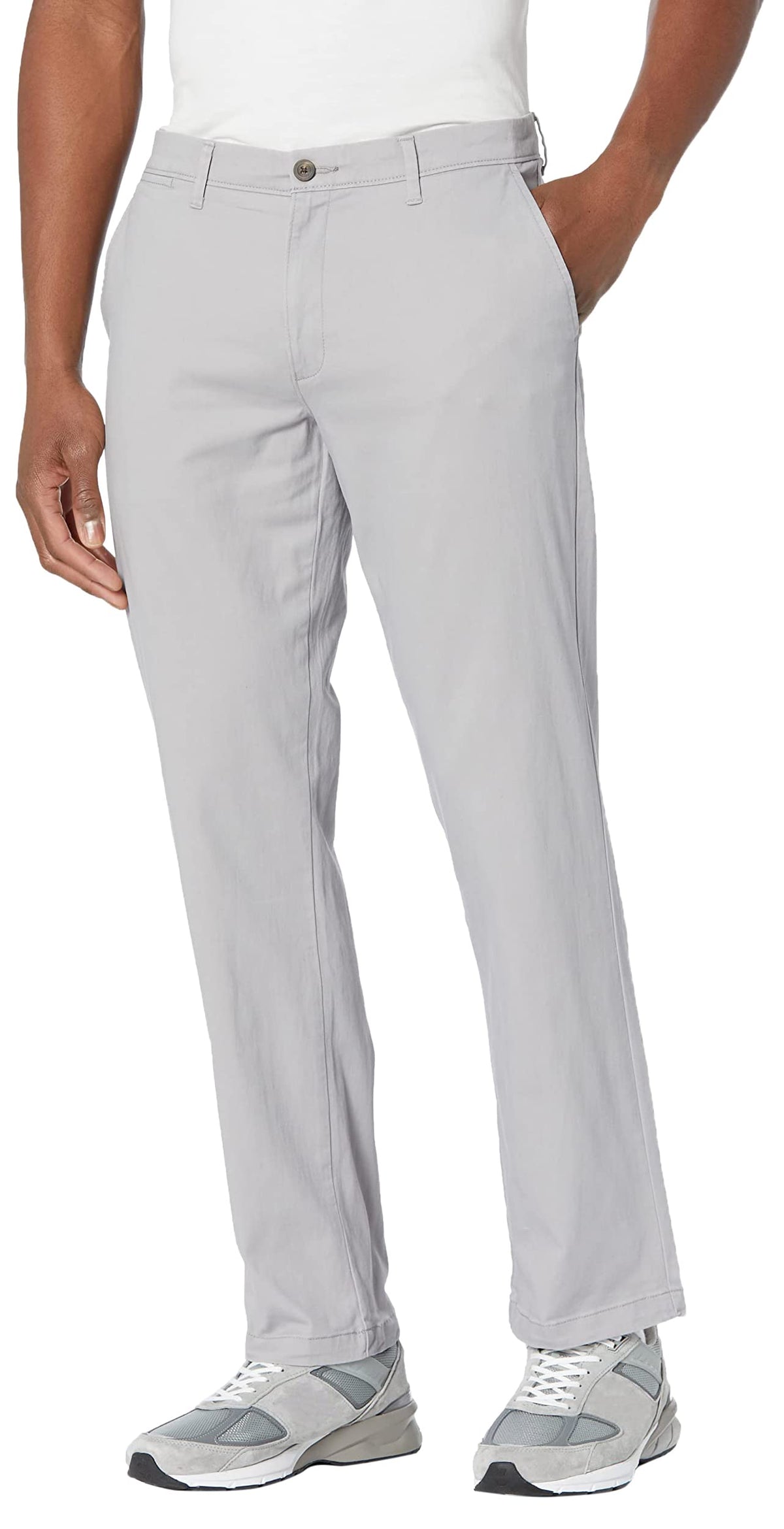 Amazon Essentials Men's Straight-Fit Casual Stretch Chino Pants, Sits at Waist